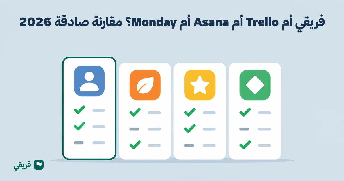Fareeqy vs Trello vs Asana vs Monday: 2026 Comparison